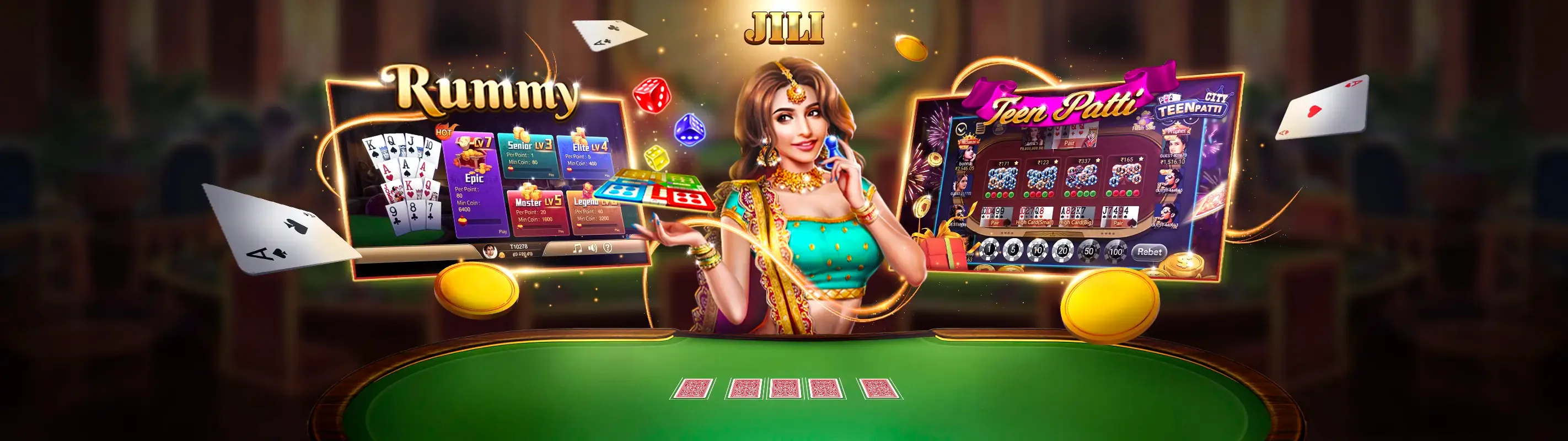 Hình ảnh chính 6623galaxy Casino với giao diện sang trọng và các trò chơi hấp dẫn
